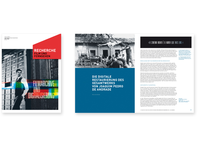 Fachzeitschrift der Deutschen Kinemathek - Referenz von Anja Matzker, Grafikdesign, Printdesign, Corporate Design und Webdesign in Berlin